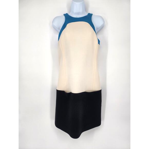 Emilio Pucci Color Block Sleeveless Woolblend Shift Dress Women's Size 34 (US 4) - Picture 2 of 10